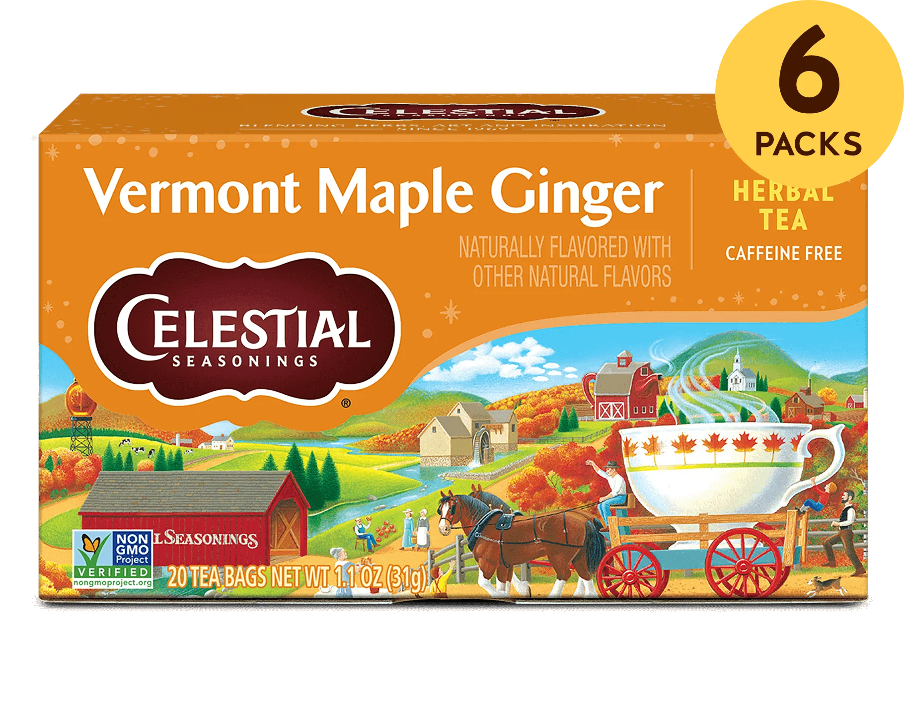 Vermont Maple Ginger Herbal Tea - Image 2